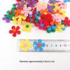 100Pcs Colorful Felt Flowers For Craft Clothing Embellishments Sewing Accessories 28mm Nonwoven Fabric Flower Sticker