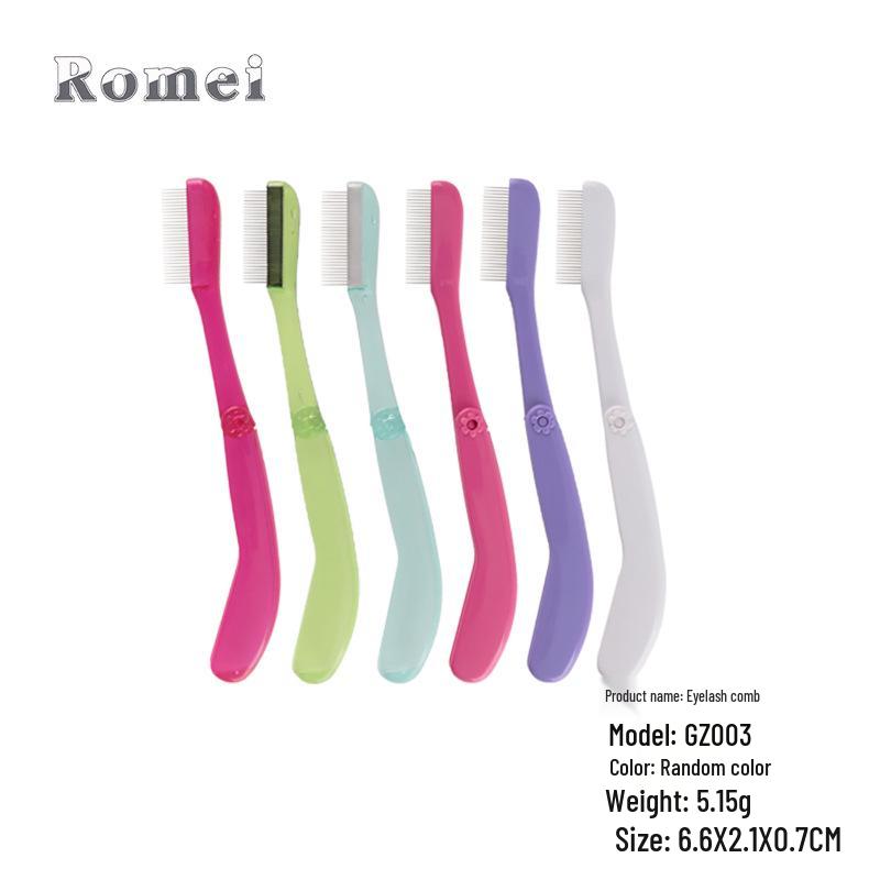 Foldable Portable Steel Pin Eyelash Comb & Brush