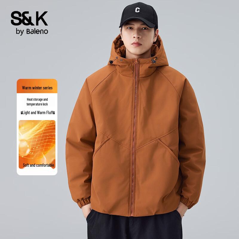 Baleno S&K Men's Waterproof Hooded Padded Jacket