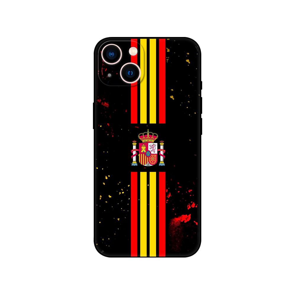Spanische Guard Civil Emblem-Telefonhülle für iPhone 14 2020se 6 6s 7 8 Plus X 10 XR XS 11 12 13 Mini Pro MAX schwarze TPU-Rückseite