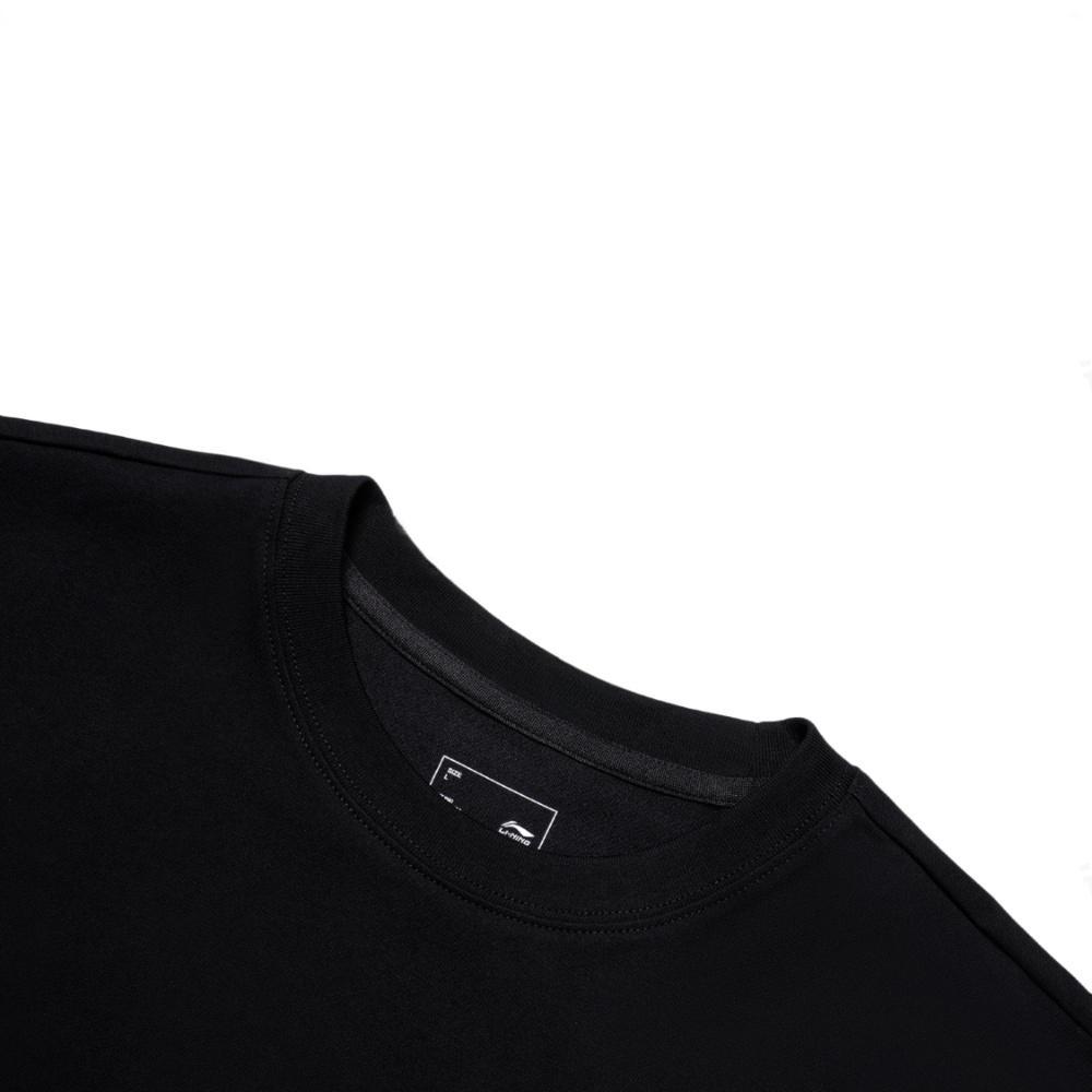 Li Ning Logo Print Round Neck Short Sleeve T-Shirt Competition Striped Comfortable Shorts Casual Sports Suit Unisex Sports Suit YHSV373-2+YAPV001-1