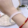 Elegant Chinese Style Jingle Bracelet: Ice-Transparent, Non-Fading Round Bangle Collection