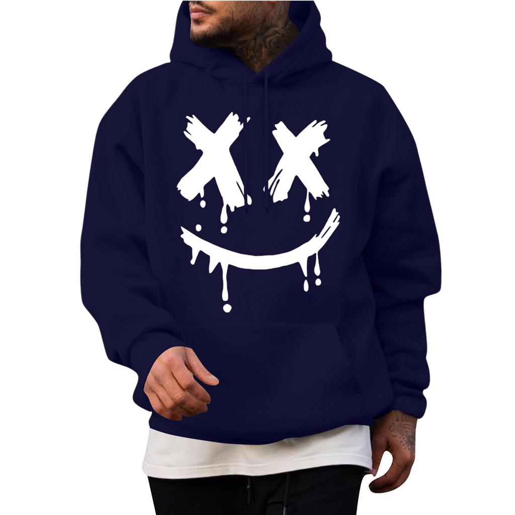 Men's Casual Hoodie Fashion  Sweatshirt With Hood Leisure Tops Teenager Streetwear Fashion Long Sleeve Shirt Warm