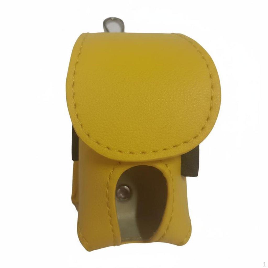 Golf Ball and Tee Holder Holds Two Balls Waist Clip Pouch Compact Size Brown