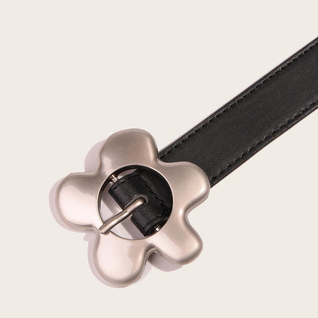 Women's Belt Without Punching Jeans Belt Ins Style Metal Punk Trendy Simple Decoration Student Thin Narrow