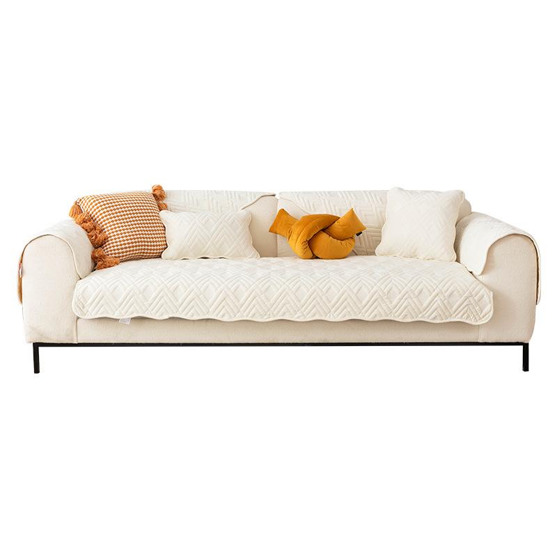 Winter Plush Sofa Cushion Four Seasons Universal Nordic Simple Flannel Cushion Thickened Non-Slip High-End Cushion