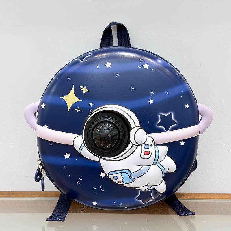 Schoolbag kindergarten schoolbag hard shell cartoon astronaut schoolbag three-dimensional boys and girls class college style backpack