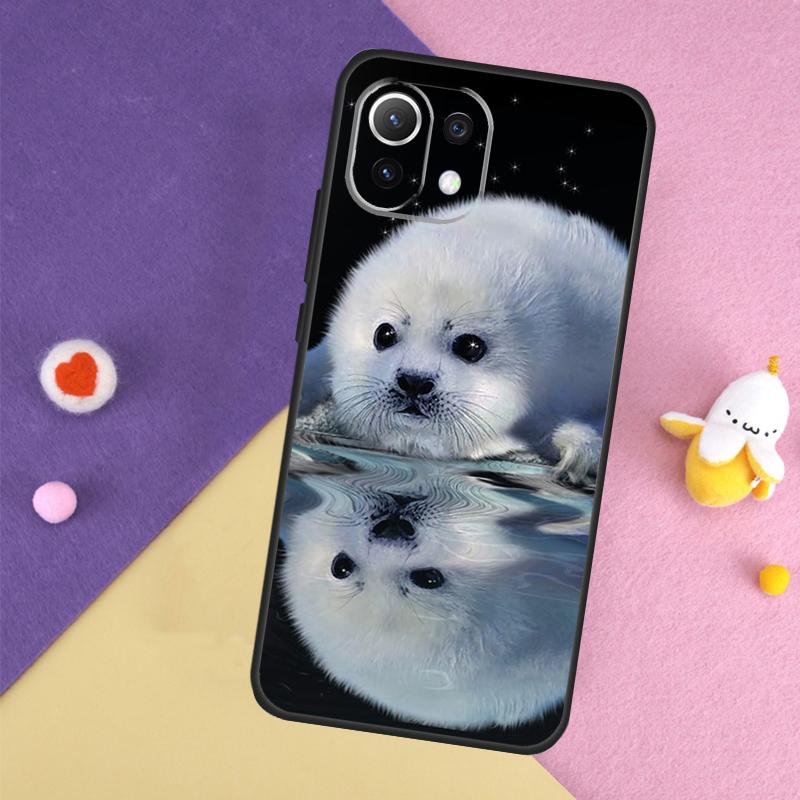 Baby Seals Case For Xiaomi 14T 11T 12T 13T Pro 13 14 15 Ultra POCO X7 Pro X3 X5 X6 F5 F6 M6 Pro Cover