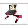 Aluminum Alloy Folding Computer Desk with Cooling Fan for Laptop Notebook Stand and Tablet Portable Bed Tray Table