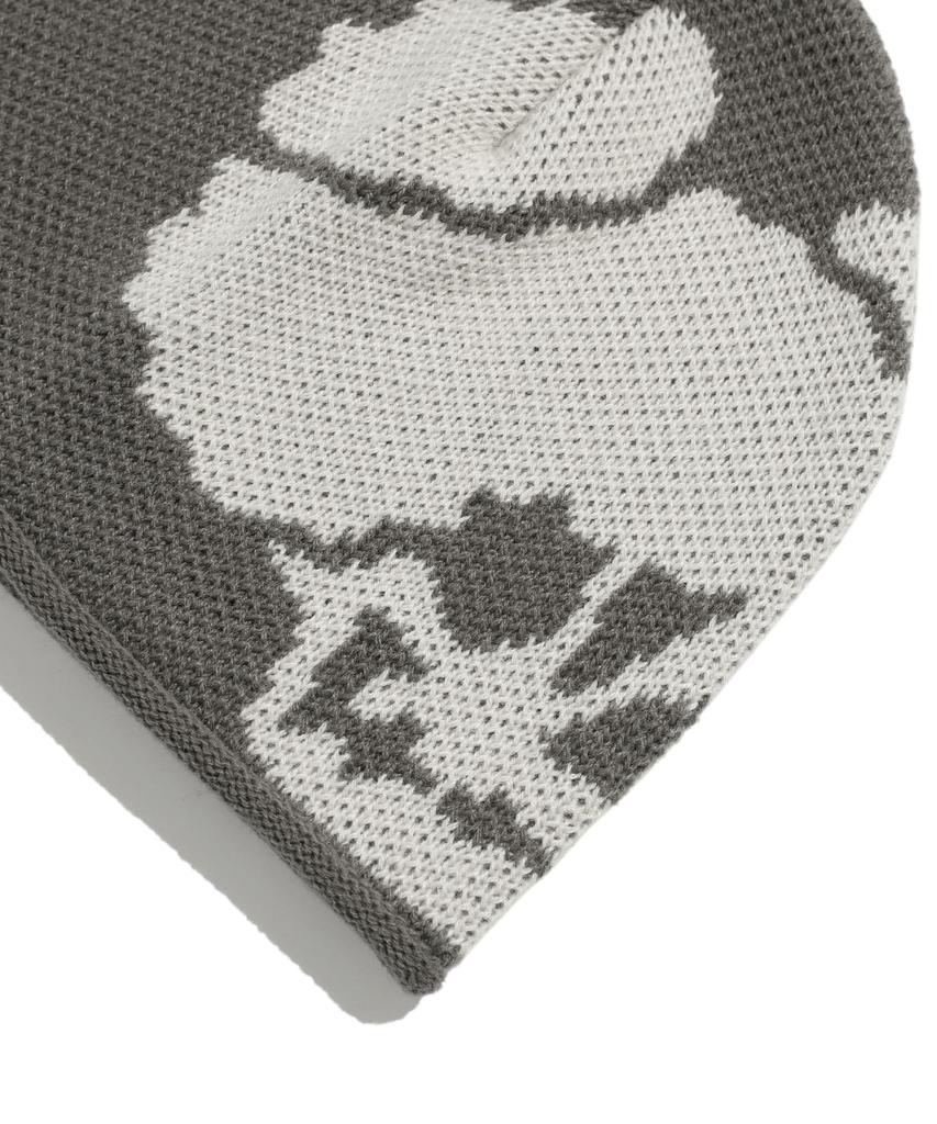 NICEGHOSTCLUB Skull Head Knit Bucket Hat_Charcoal(Ng2Esuab21A)