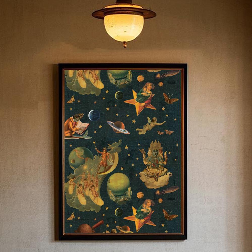 Plakat Zespołu The Smashing Pumpkins HD art samoprzylepny na ścianę wodoodporny do domu salonu sypialni baru estetyczna dekoracja