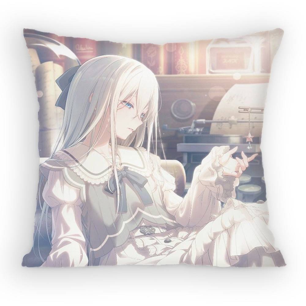 Project Sekai Yoisaki Kanade World Pillow Case Anti-Dustmite Pillowcase Invisible Zipper Silky Short Plush Sofa Cushion Cover