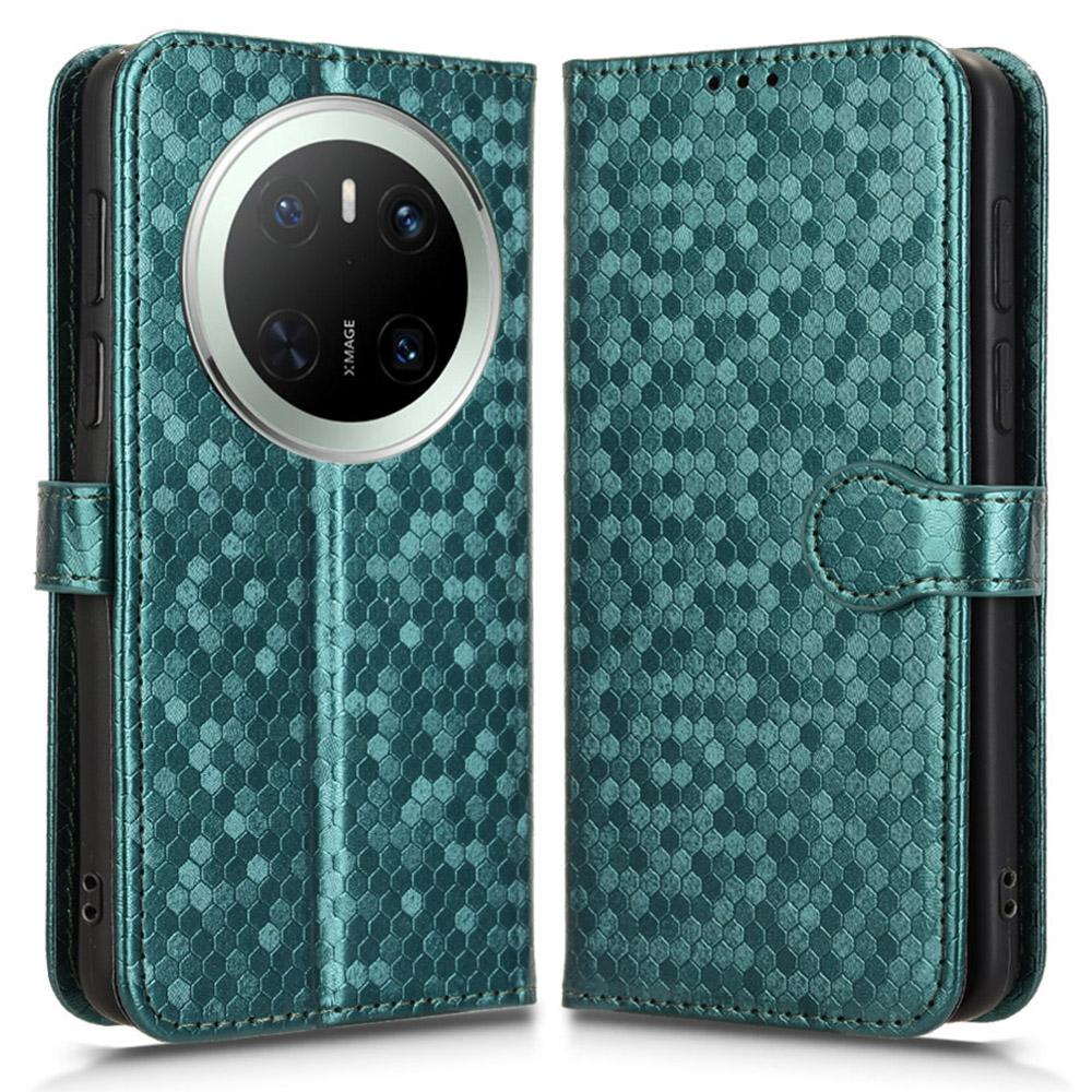 For Huawei Mate 70 Wallet Case Dot Pattern Imprint PU Leather Phone Cover