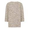 Maglietta da donna con stampa e bottoni, manica 3/4, moda da fine settimana, scollo a V, base, regolare