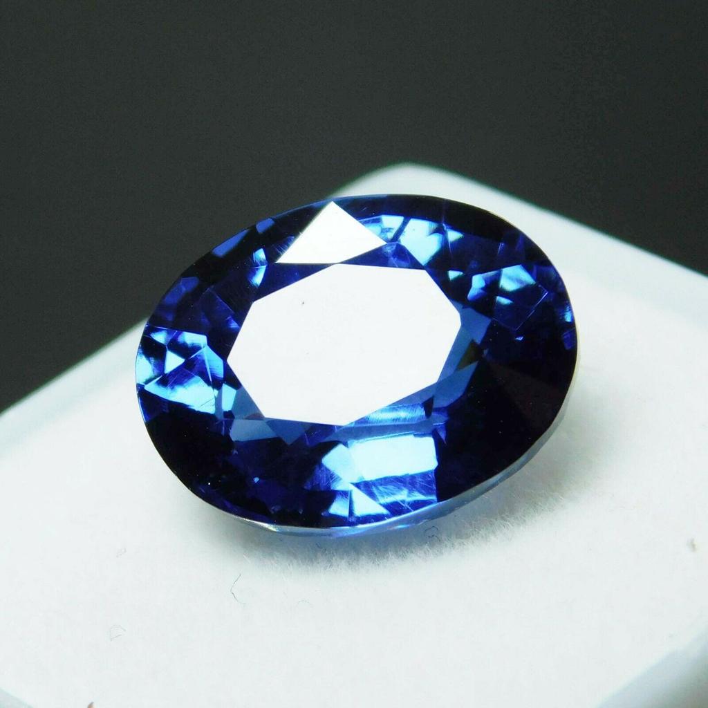 Natural Tanzanite CERTIFIED Ring Size 8 Carat Gemstone Loose Blue Oval Cut multiQ 008