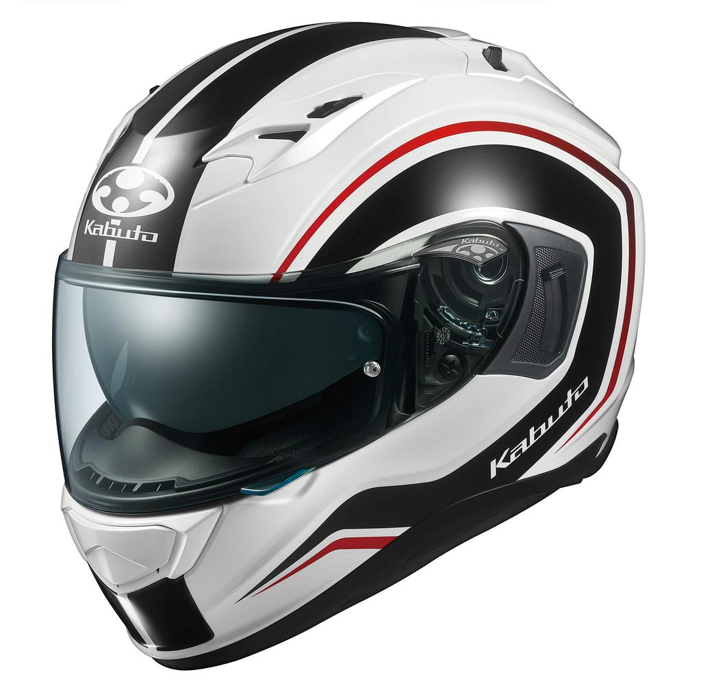 OGK KABUTO Motorcycle Helmet Full Face KAMUI3 NACK White Black 584887 (Size L)