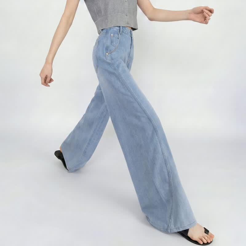 Women's Azure Holiday Tencel Wide-Leg Jeans