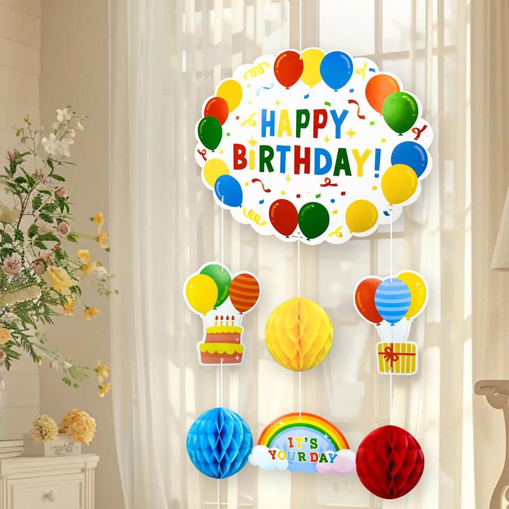 Birthday Hanging Charms for Boys & Girls - Balloon Decorations for Family Parties & Ceremonies