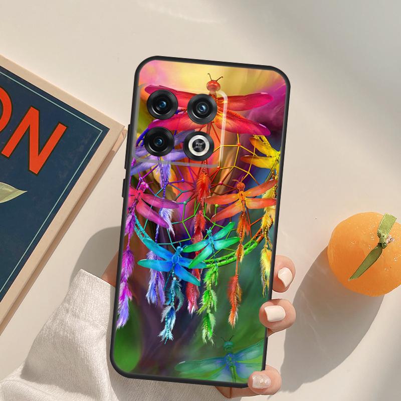 Colorful Dragonfly Case For OnePlus 13T 10T 10R 12R 13R 15 13 12 11 10 9 Pro Nord CE 5 2 3 4 Lite N20 N30 Cover