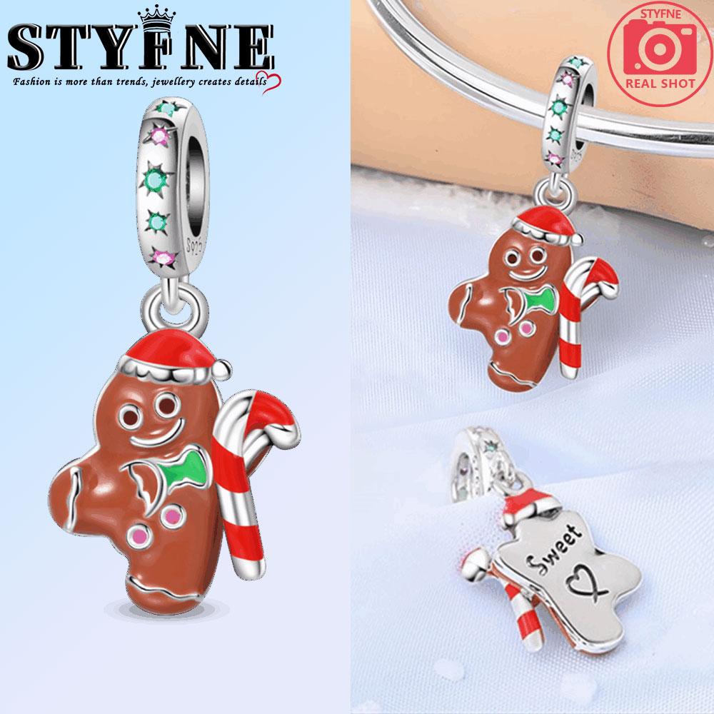 Original Copper Charms Beads Winter Snowflake Snowman Igloo Penguin Pendant Fit Bracelet Women Jewelry Gift