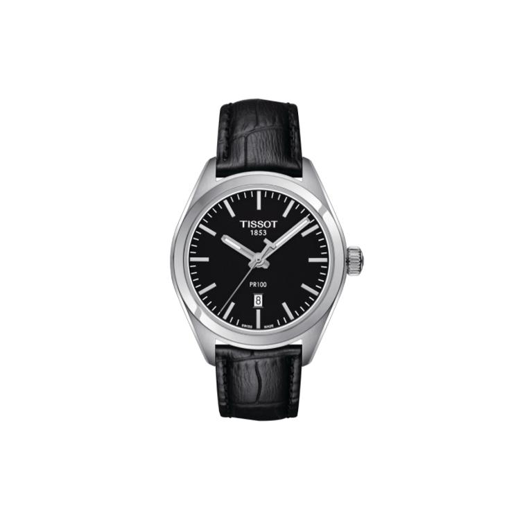 

TISSOT PR100 Collection Quartz Movement Women s Watch 33mm Black Dial Stainless Steel Case T101.210.16.051.00 Black Dial
