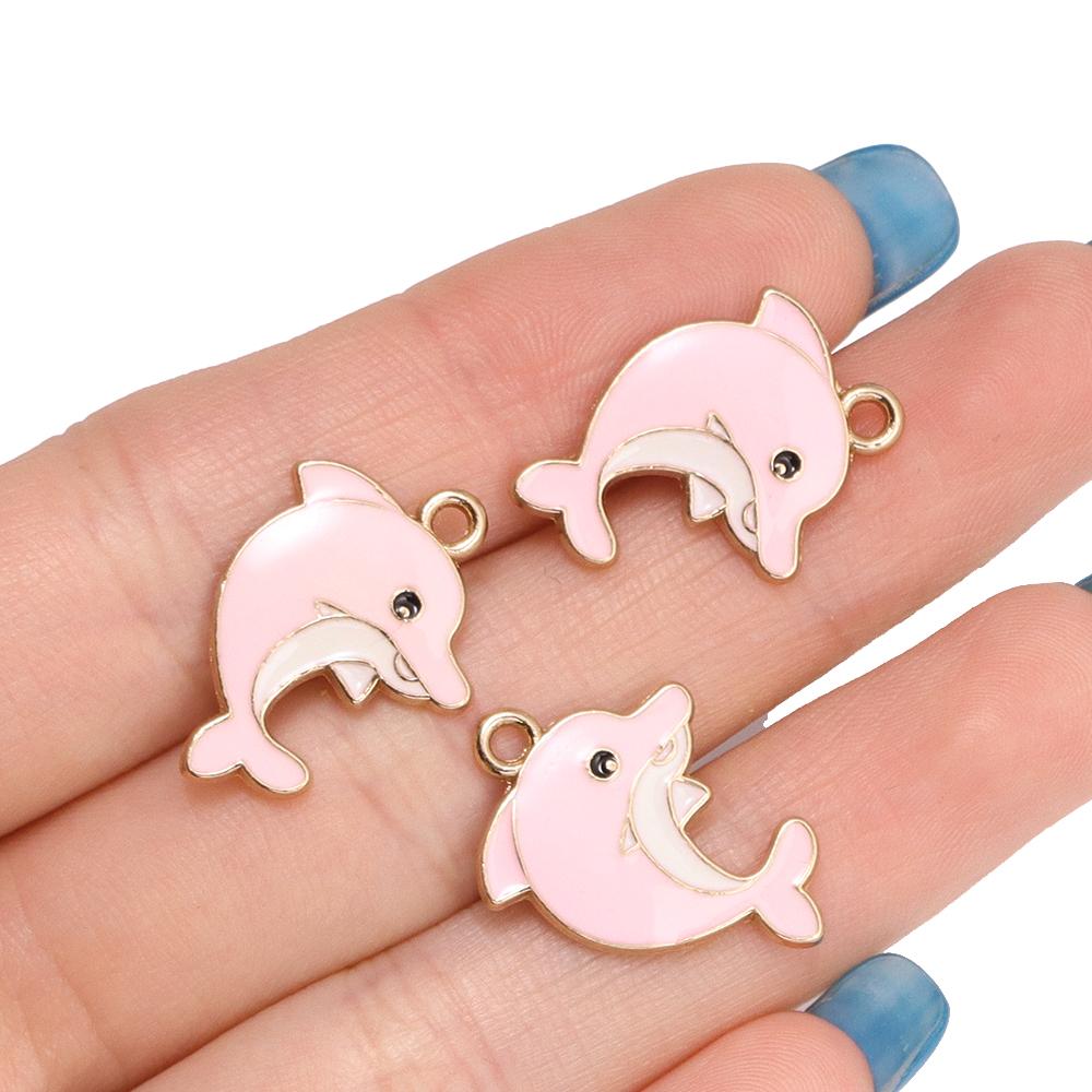 10Pcs Fashion Tortoise Shape Pendant Gold Colour Alloy Charm Jewelry Making Cartoon Sea Turtle Necklace Keychain DIY Accessories