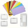 1 Set 6 Pcs of Paper Crafting Templates with Rulers - Perfect for Invitations, Greeting Cards, and Calligraphy Practice