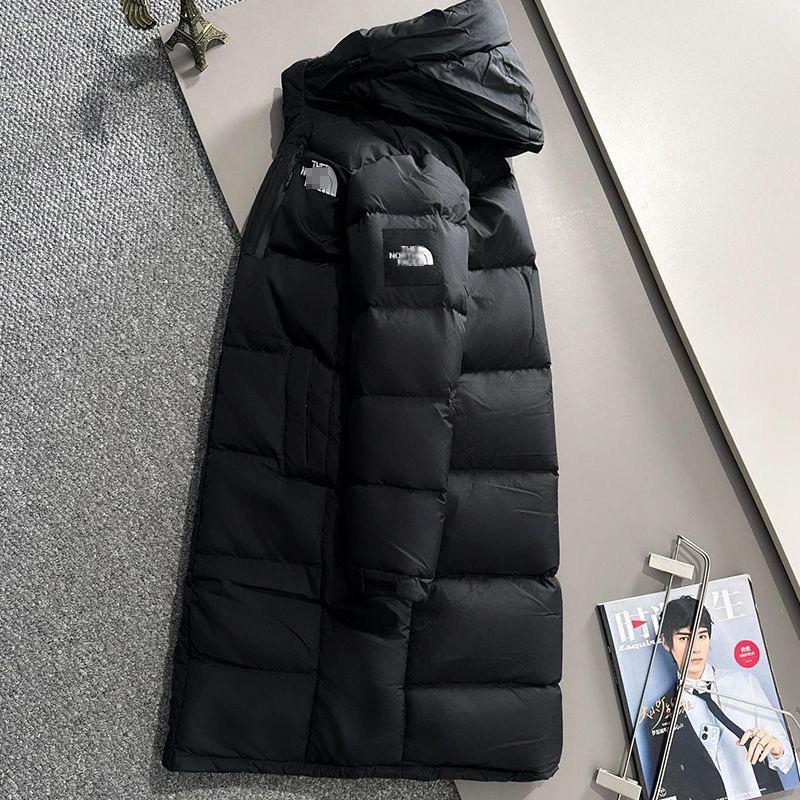 North Face Unisex Uzun Kalın Kaz Tüyü Mont: Diz Üstü, Su Geçirmez, Kapüşonlu Kışlık Mont