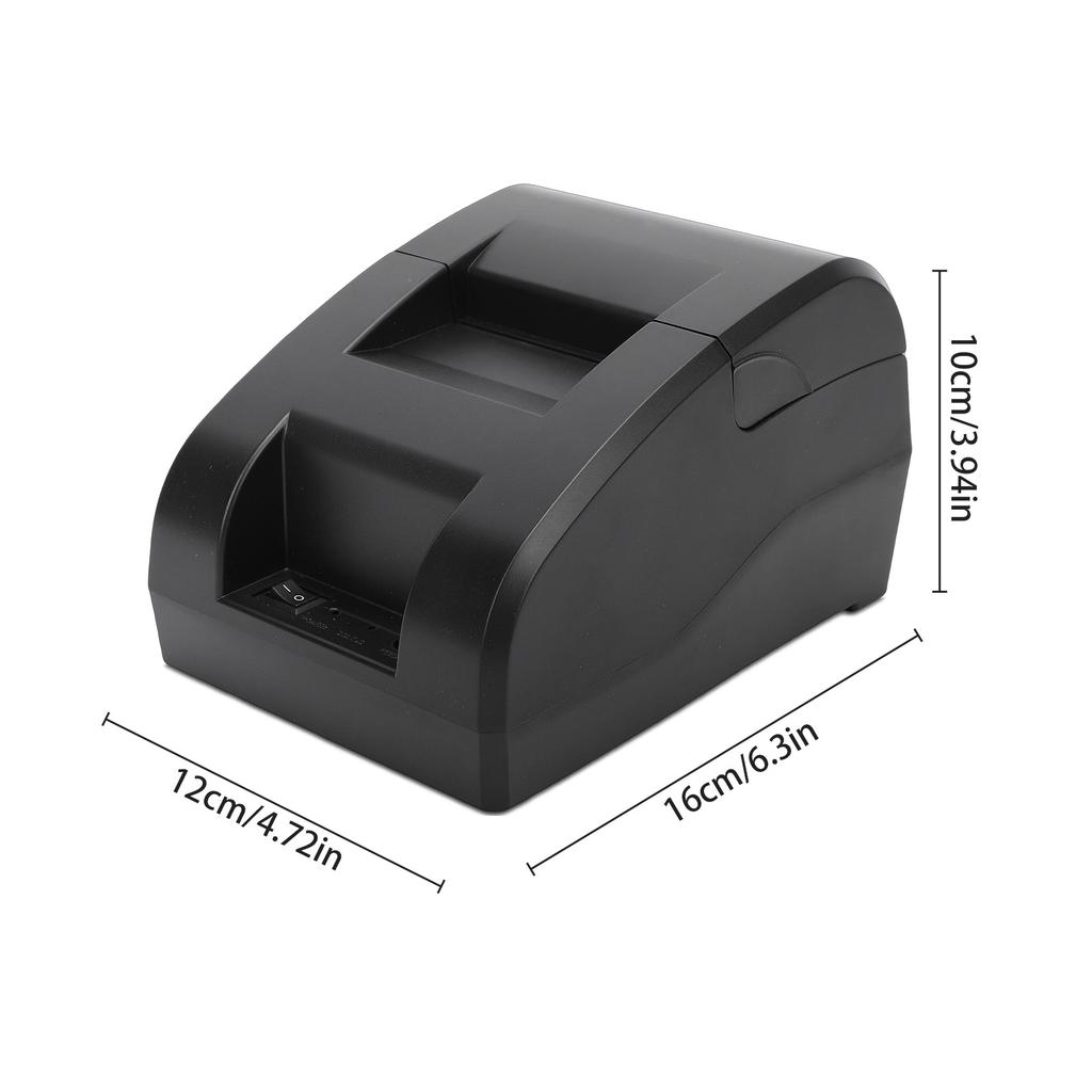 58MM Desktop Receipt Printer USB Bluetooth 203DPI Thermal Printing Compatible with Win Linux Mac Android iOS Systems