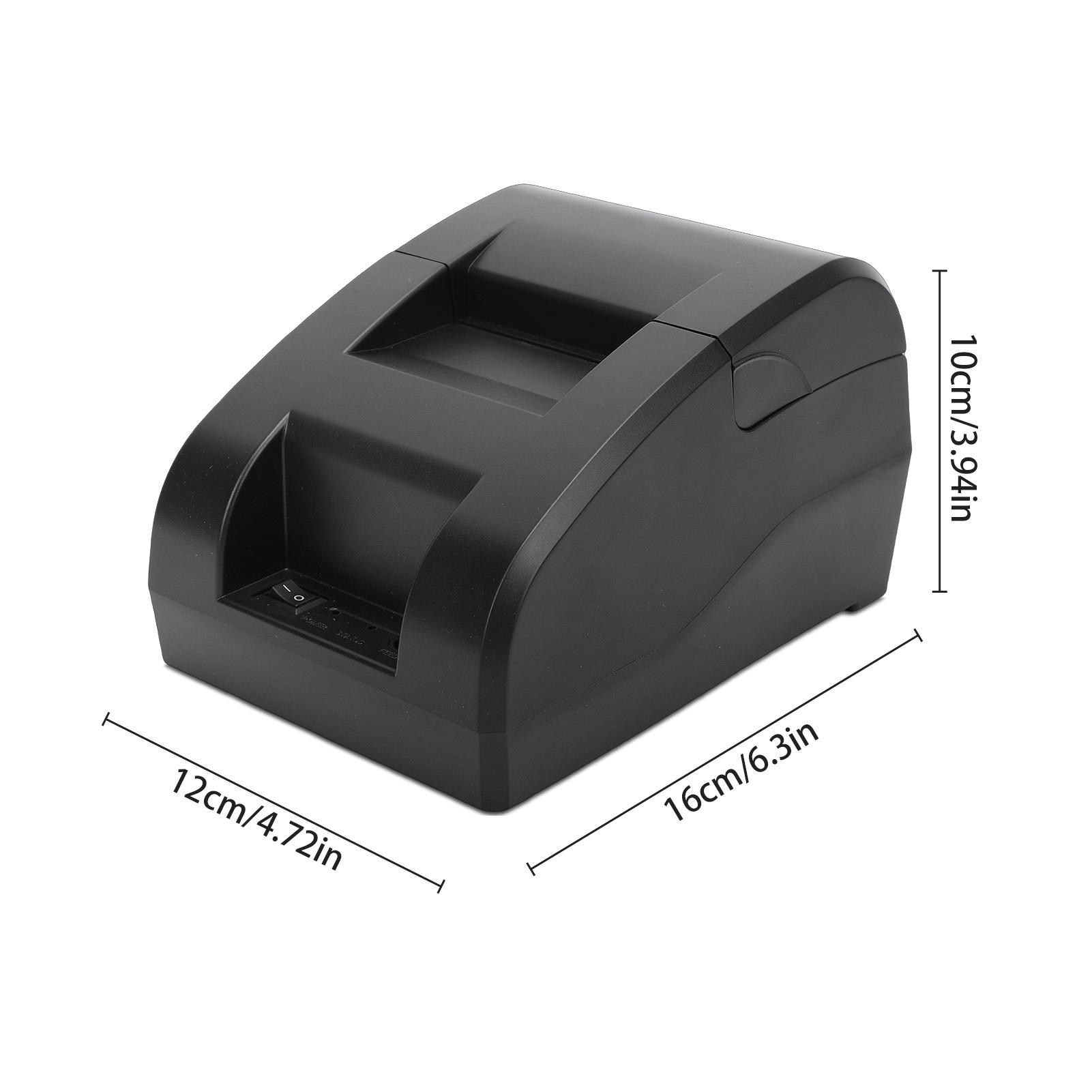 58MM Desktop Bonprinter USB Bluetooth 203DPI Thermisch Printen Compatibel met Win Linux Mac Android iOS Systemen
