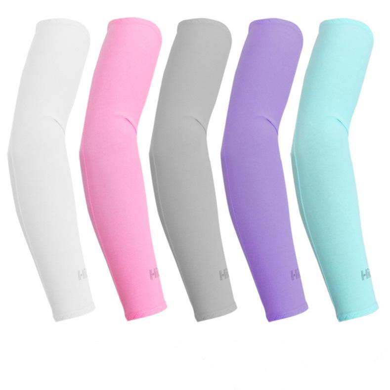 

Best-Selling Ice Silk UV-Protective Sleeves for Outdoor Sports & Driving, Customizable with Logo. Pink