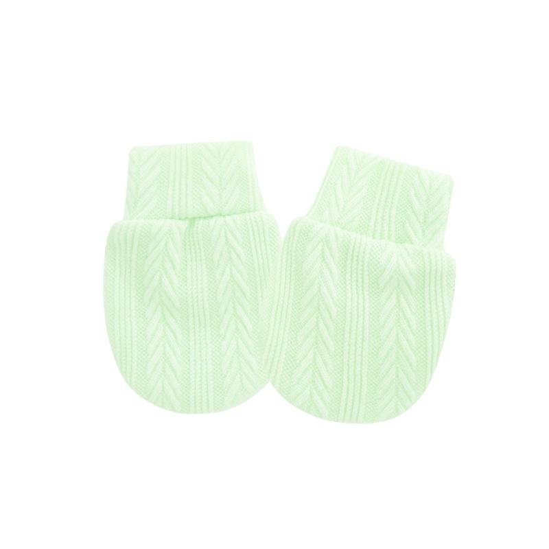 Elastic Cuffs Baby Mittens Prevent Face Scratching Soft Cotton Gloves For 0-1 Month Infants Breathable Hand Covers