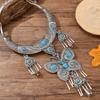 Retro Ethnic Style Jewelry Miao Silver Butterfly Large Collar Minority Necklace Dong Performance Accessories