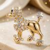 Diamond-studded Puppy Brooch - Cute and Charming Animal Pin