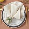 APTWOW Green Fabric Napkin Rings Set of 12, 18*16*1.5cm, 12g, Easter Boho Eucalyptus Leaf Wood Bead Farmhouse Napkin Holder for