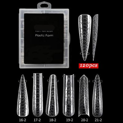 Easy To Apply Almond Nail Forms for Gel Nail Building Full Coverage Multi Size Extension for Professional Results