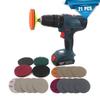 21Pcs 3 Inch Sanding Discs Polishing Pads Kit For Car Headlight Restoration Repair Sandpaper Abrasives Tools