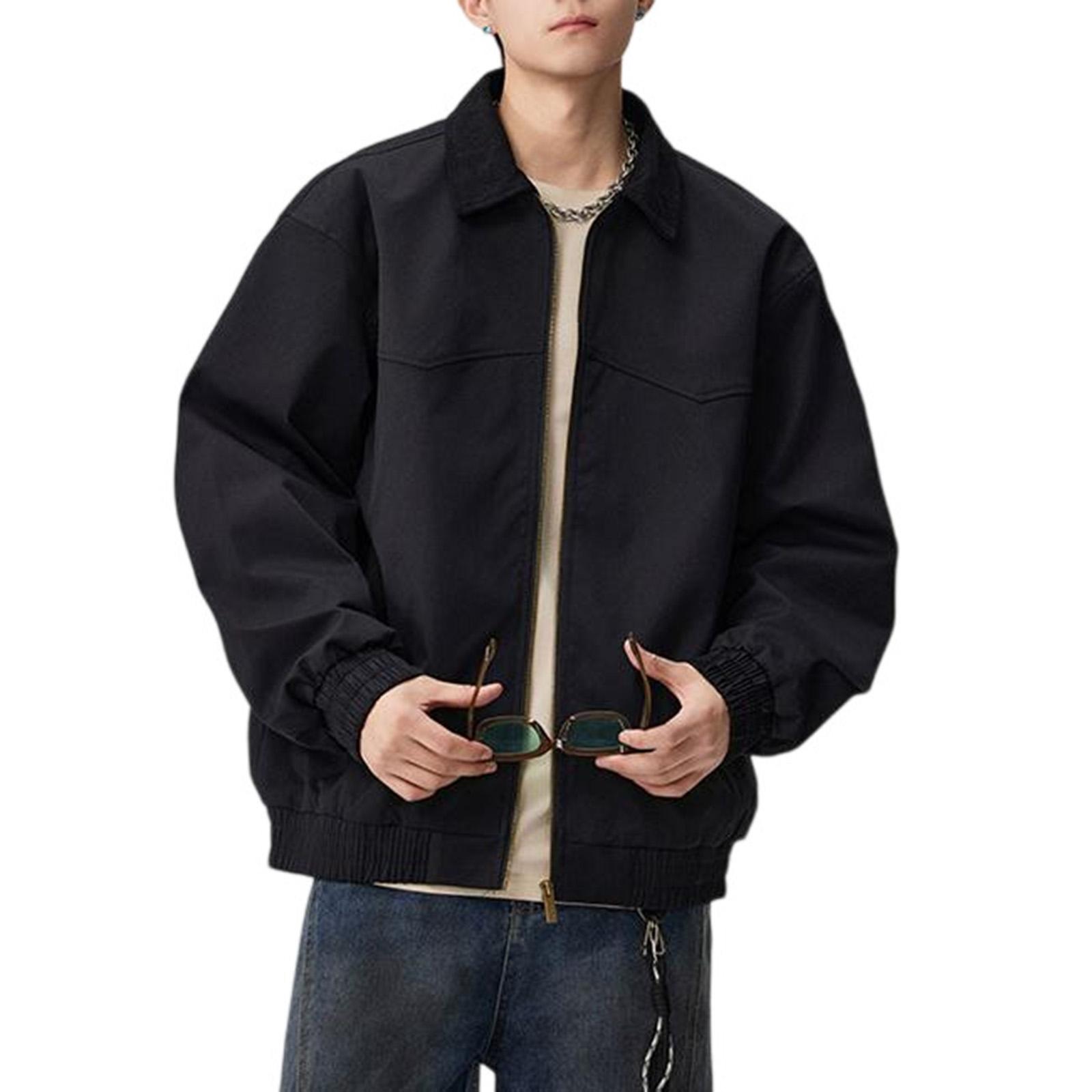 

Men s Solid Color Camouflage Outdoor Sports Jacket Men s Pocket Button Casual Jacket XXXL чёрный