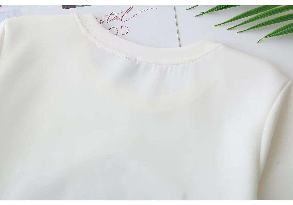 2026 Summer Korean Style Loose Fit Cartoon Cat Print Plus Size Pullover T-shirt for Women