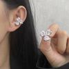 Zircon Flower Ear Clip - No Piercing Needed, Stylish High-End Fashion Earrings, Light Luxury Ear Accessory