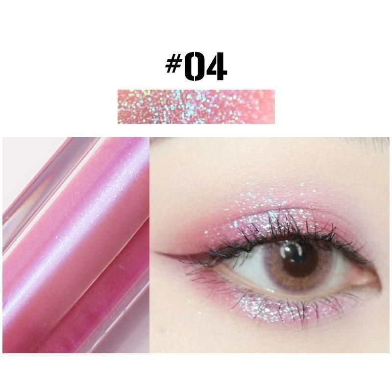 1pcs 10 Colors Liquid Eyeshadow for Women Diamond Shimmer Highlighters Long Lasting Shine Eye Shadow Makeup for Party Wedding