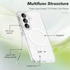 The new Samsung S26Plus magnetic mobile phone case is suitable for thickened Terminator transparent glitter MagSafe anti-drop case.