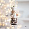 Creative Christmas Cookie Cake Old Man Ice Cream Cone Chef Old Man Donut Gingerbread Man Pendant for Christmas Tree Decoration