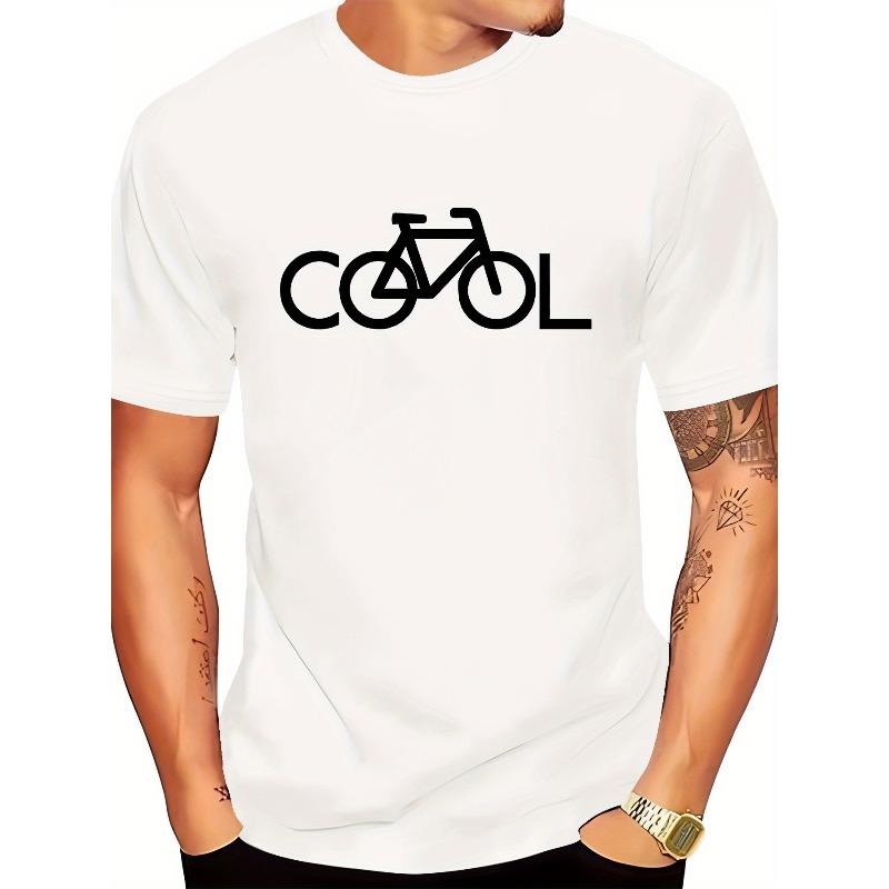 

European size Men s Versatile T-Shirt, High-End Fashion Casual Printed Short Sleeve Trendy Top 4XL білий