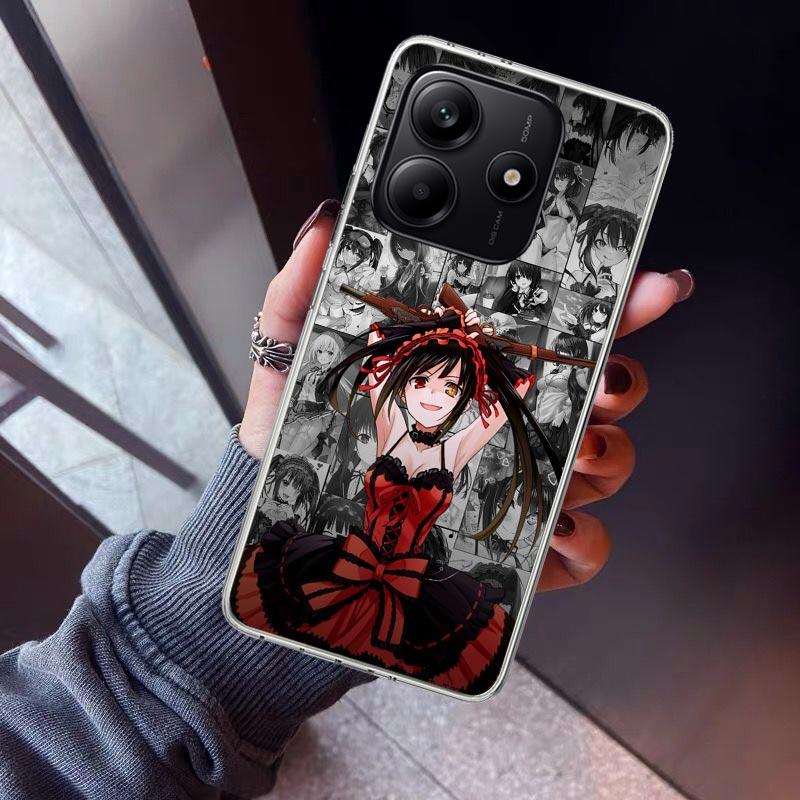 Date A Live Tokisaki Kurumi Phone Case For Xiaomi Redmi Note 10 11 12 13 14 15 Pro Plus 11S 12S 14S 11T 11E 10S Soft TPU Back Co