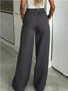 European and American Women's Casual Straight Long Suit Pants - Spring/Autumn 2026