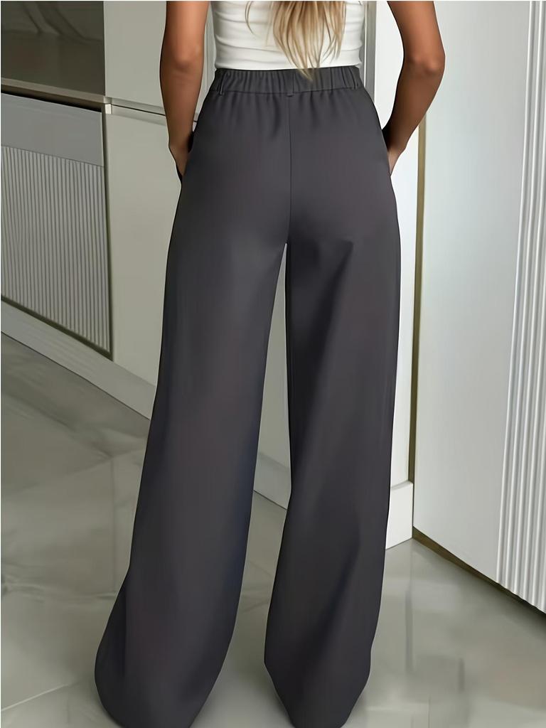 European and American Women's Casual Straight Long Suit Pants - Spring/Autumn 2026