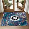 Chelsea FC Design Crystal Velvet Rug Soft Decorative Mat for Bedroom Entrance