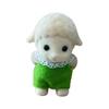 1PC Mini Forest Family Animal Figure Elephant Sheep Flocking Shaggy Figurine Model Toy For Kid Birthday Party Gift