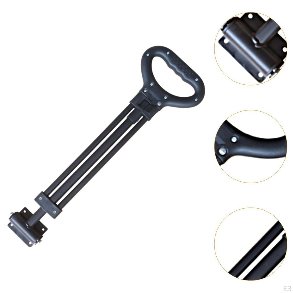 Adjustable Pull Handle Replacement for Folding Shopping Cart 21.2-31.1inch Easy Installation